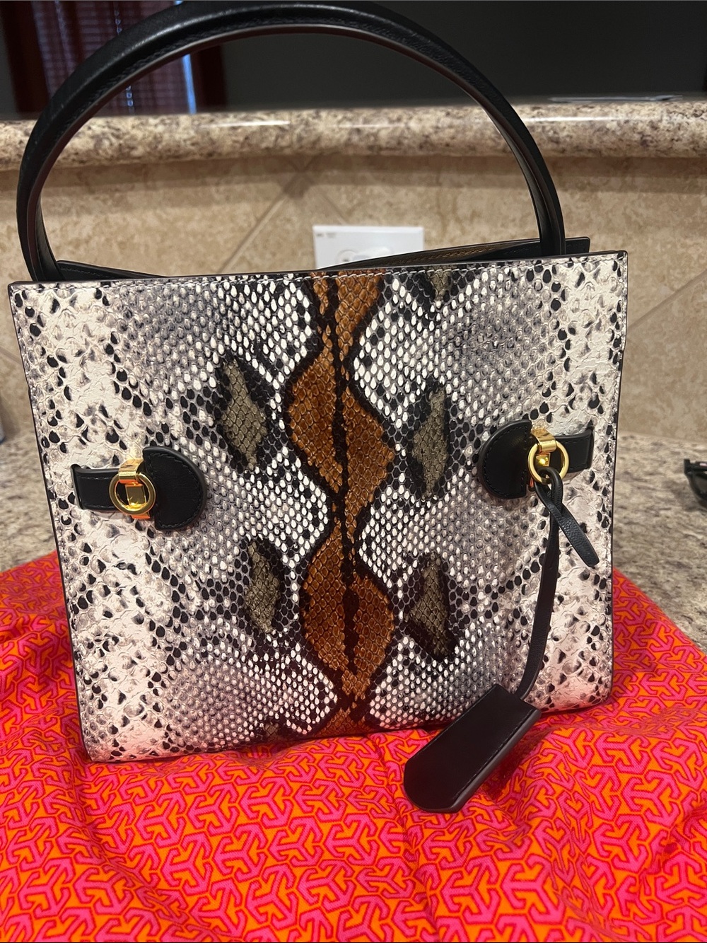 Tory Burch Lee Radziwill - Aspen/Multi Snake Print - Picture 2 of 9